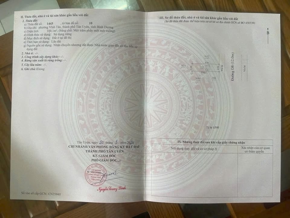 Đất nền 100m² đường D8, khu D, VSIP 2A - Giá chỉ 2.15 tỷ - Đầu tư sinh lời ngay!