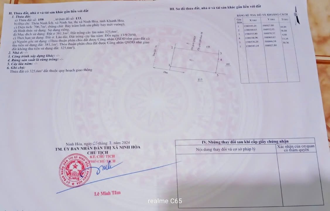 Đất mặt tiền Quốc lộ 1A Ninh Ích 240m² giá 1.44 tỷ - Đầu tư sinh lời không thể bỏ qua!