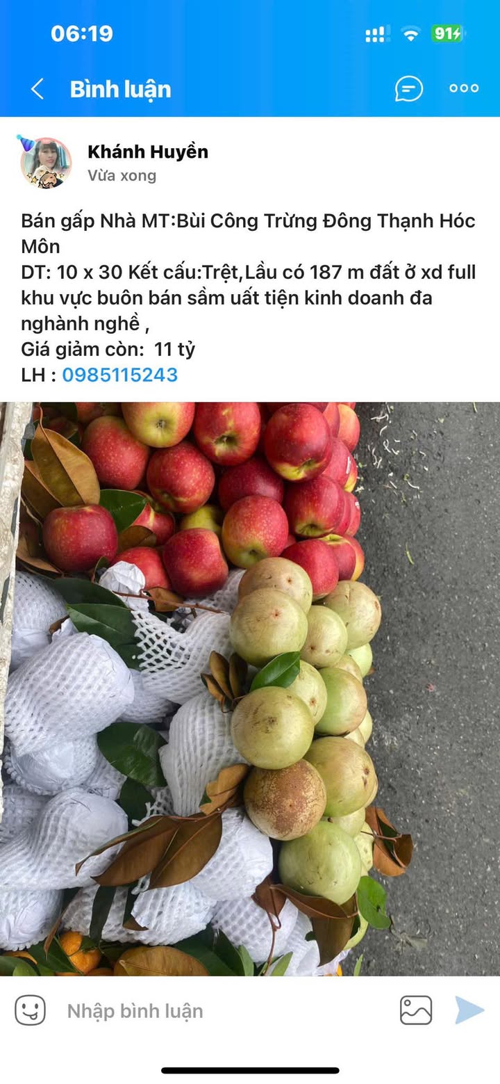 Nhà mặt tiền Bùi Công Trừng, Đông Thạnh, Hóc Môn - 300m², giá chỉ 11 tỷ!