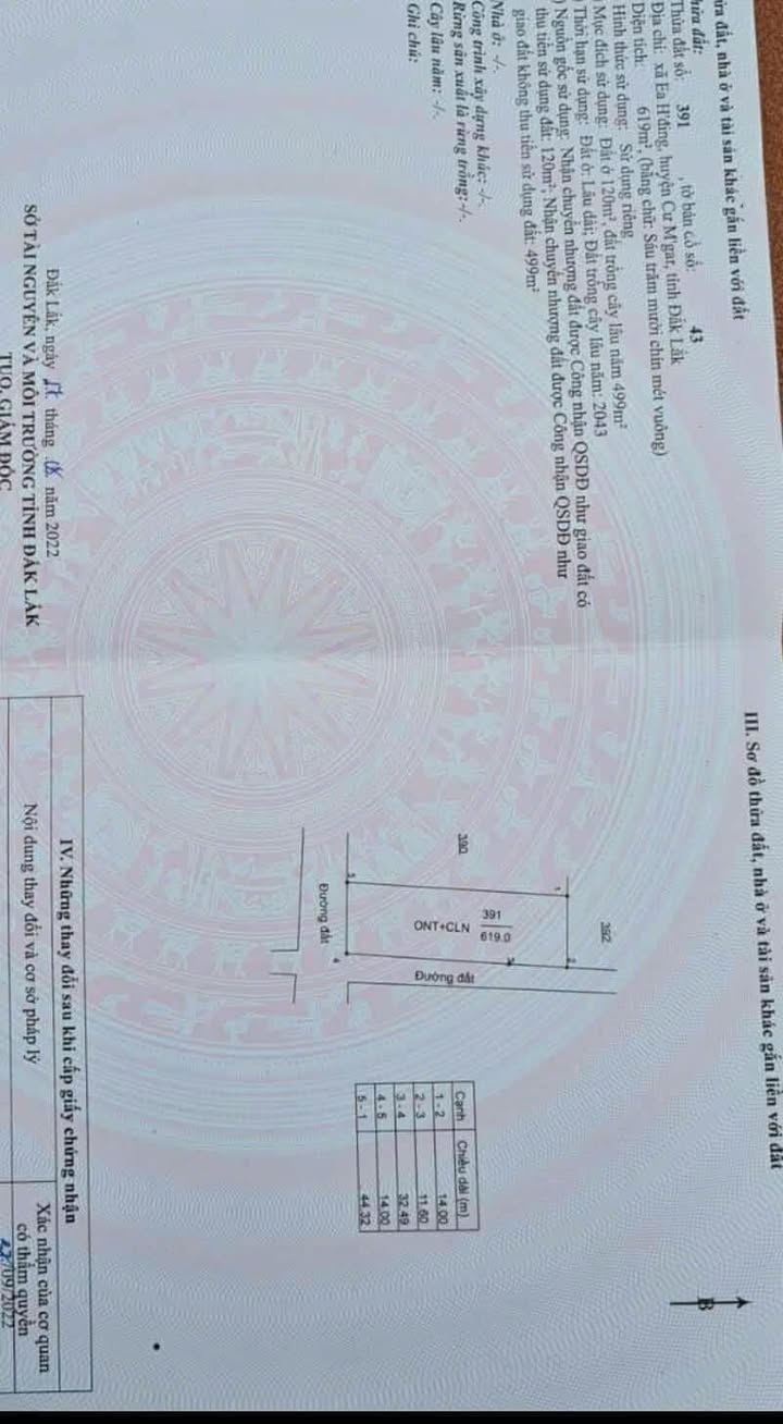 Đất thổ cư 120m² tại xã Cư M'gar - Giá 500 triệu - Đường ô tô rộng rãi!