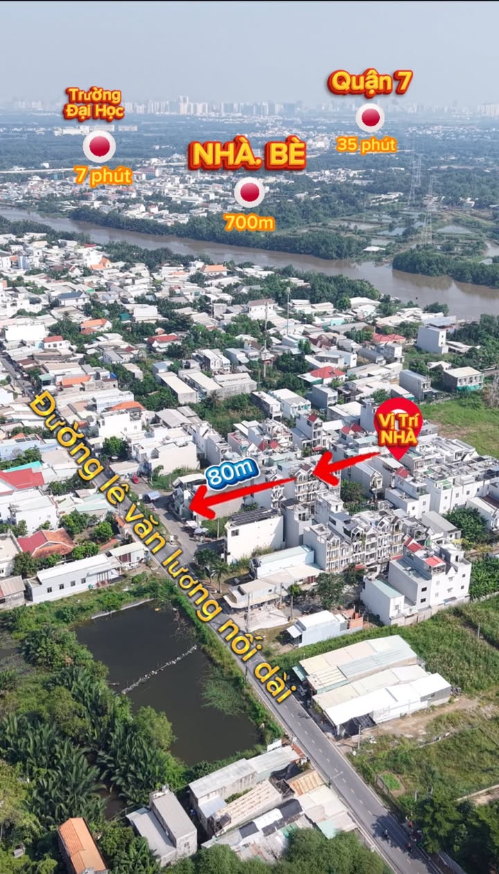 Nhà phố KDC Hoàng Hoa Long Hậu 64.5m² giá 3.85 tỷ - Thiết kế hiện đại, tiện nghi