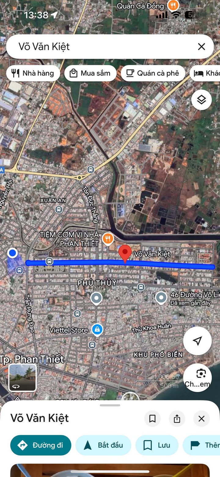 Đất thổ cư 1100m² mặt tiền Võ Văn Kiệt - Kinh doanh sầm uất