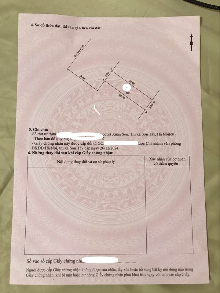 Đất nền phường Tùng Thiện, Sơn Tây 100m² giá 2.3 tỷ - Cơ hội đầu tư sinh lời cao!