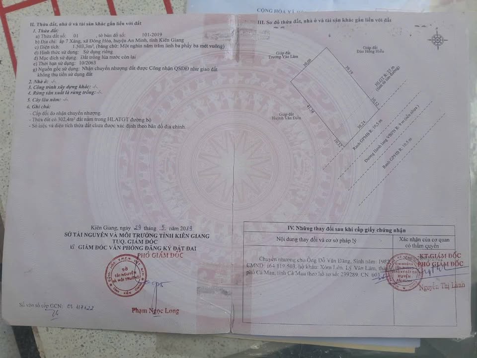 Đất nền hướng đẹp tại Đông Hòa, Hà Tiên 1500m² - Giá tốt, sổ đỏ chính chủ!