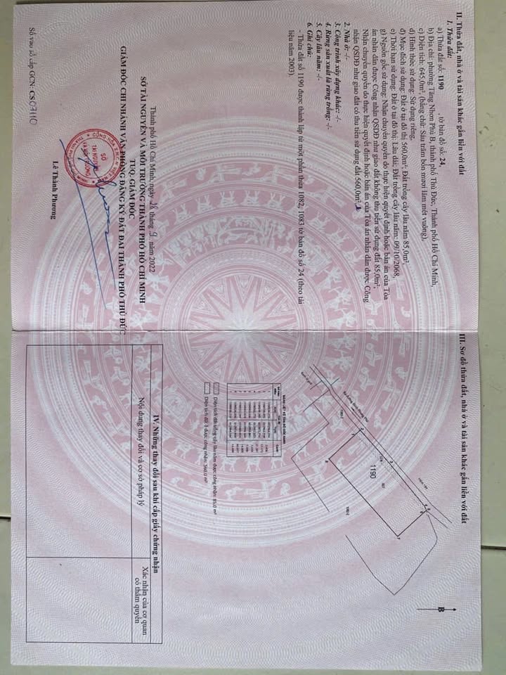 Đất Tăng Nhơn Phú B, Quận 9 - Diện tích 640m² - Cơ hội đầu tư hiếm có!