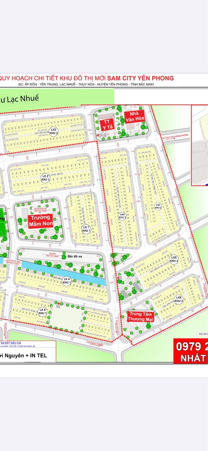 Đất nền Khu LK5 Yên Trung 100m² giá mềm, hướng Nam mát mẻ