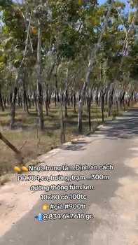 Đất nền Định An Dầu Tiếng 800m² giá 900 triệu - Đường thông thoáng, tiện ích đầy đủ!