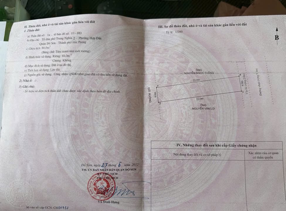 Đất nền tái định cư Hợp Đức 88m² giá 1,2 tỷ - Ô tô vào tận nơi!