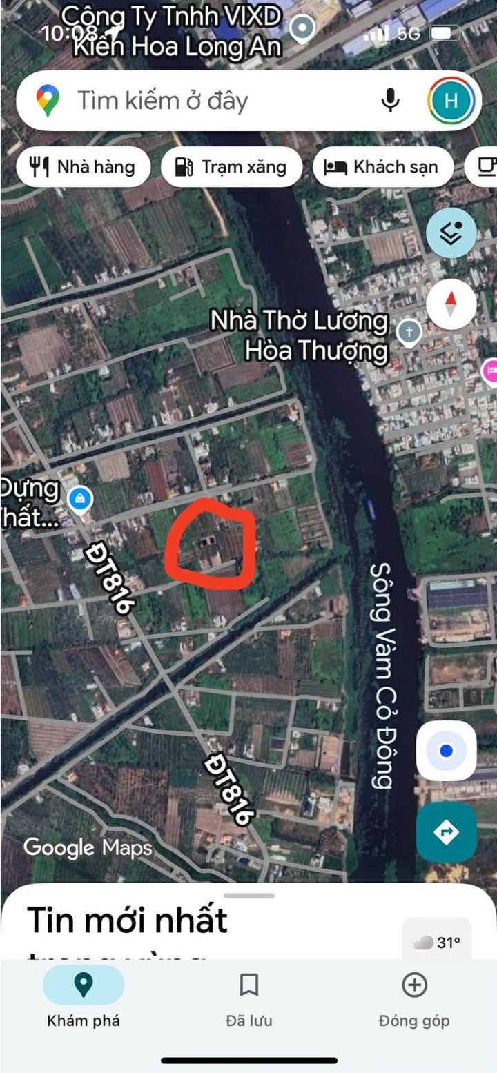 Đất thổ cư 1650m² tại Thạnh Hoà, Bến Lức - Giá chỉ 2.5 tỷ!