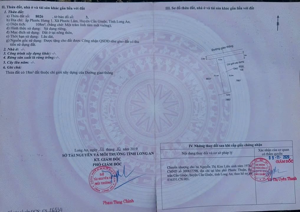 Đất nền 108m² xã Mỹ Lộc - Giá chỉ 850 triệu, sổ đỏ chính chủ