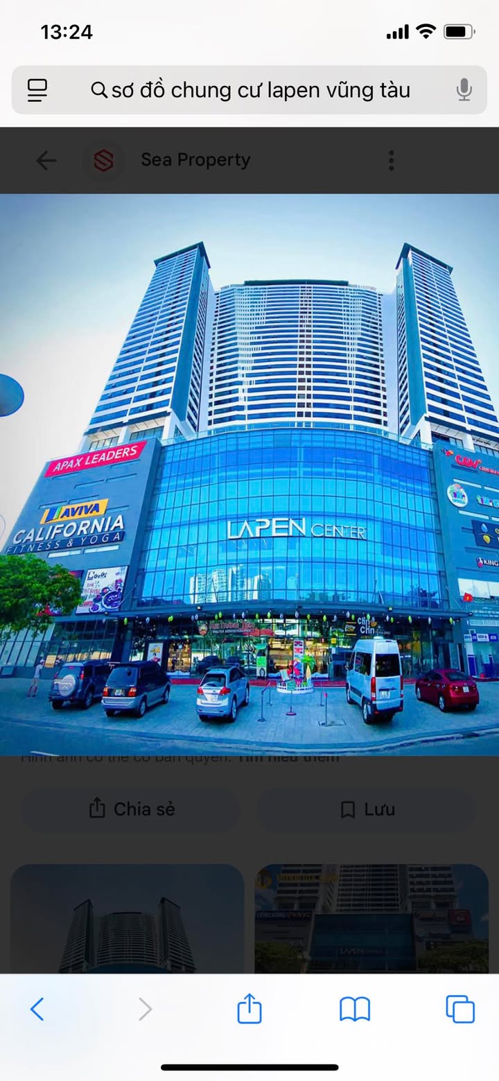 Chung cư Lapen Vũng Tàu 75m² giá 3 tỷ - Nội thất đầy đủ, tầng cao!