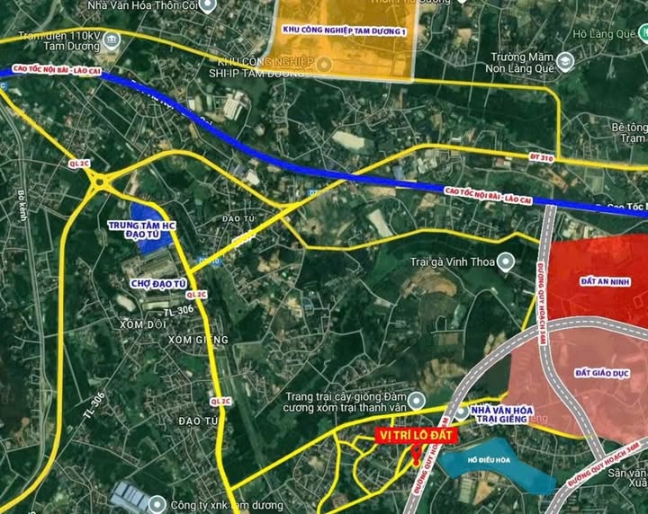 Đất thổ cư chính chủ tại Trại Giếng, Thanh Vân, Tam Dương 129,5m² giá 1,7 tỷ - Vị trí đẹp, giao thông thuận lợi!