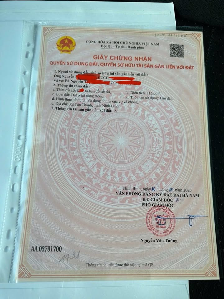 Đất nền Tân Thanh Elite City Hà Nam 115m² - Sổ đỏ chính chủ!