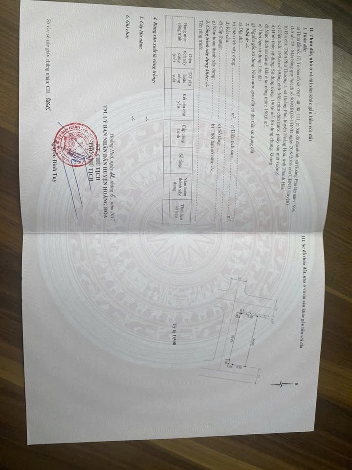 Đất nền Hoằng Phú 190.6m² giá 2 tỷ - Tiềm năng sinh lời cao!