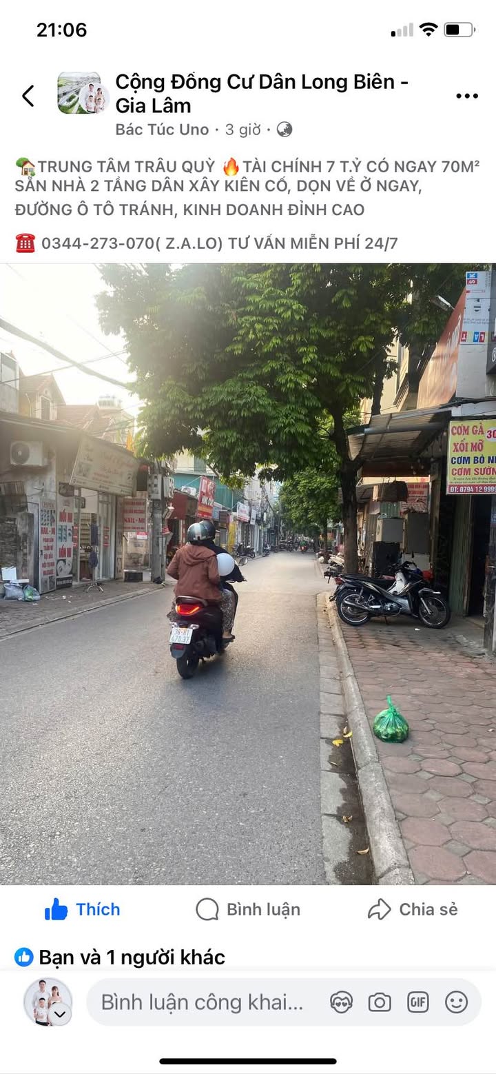 Nhà riêng Trâu Quỳ Gia Lâm 70m² giá 7 tỷ - Dọn về ở ngay!