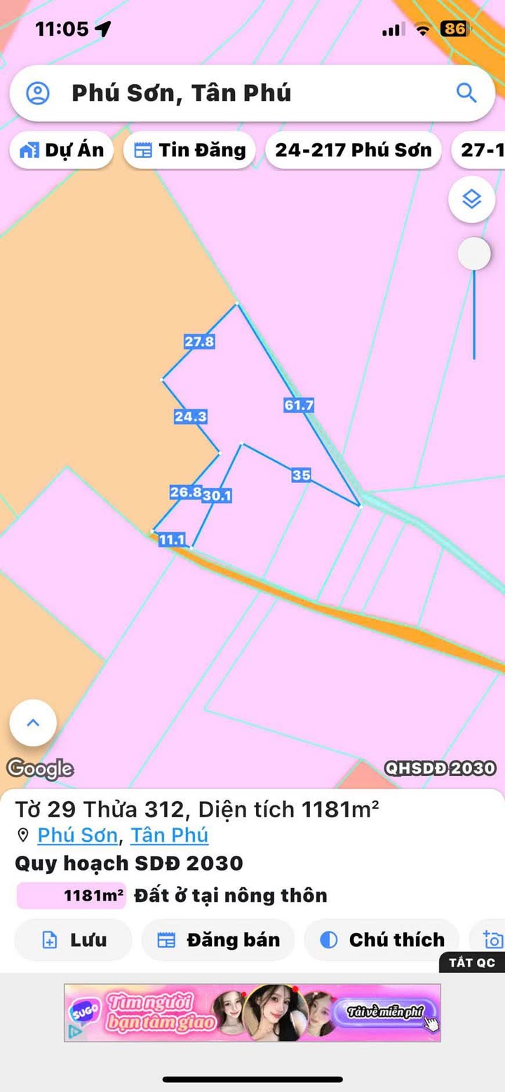 Đất nền 1,2 sào Phú Sơn, Tân Phú, Đồng Nai - Chỉ 800 triệu - Đầu tư sinh lời!