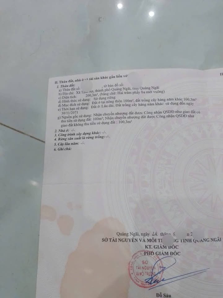 Đất nền Tịnh An 195.5m² giá 1 tỷ - Đường ô tô 7 chỗ vào tận nơi!