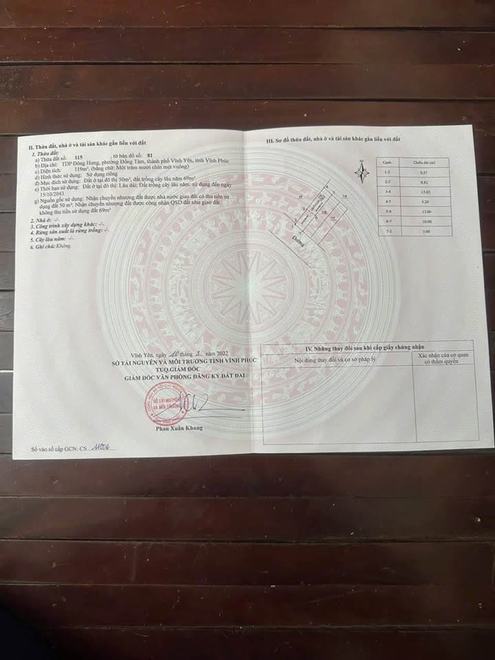 Đất nền Đồng Tâm Vĩnh Yên 119m² giá 2 tỷ - View Hồ Điều Hoà tuyệt đẹp!