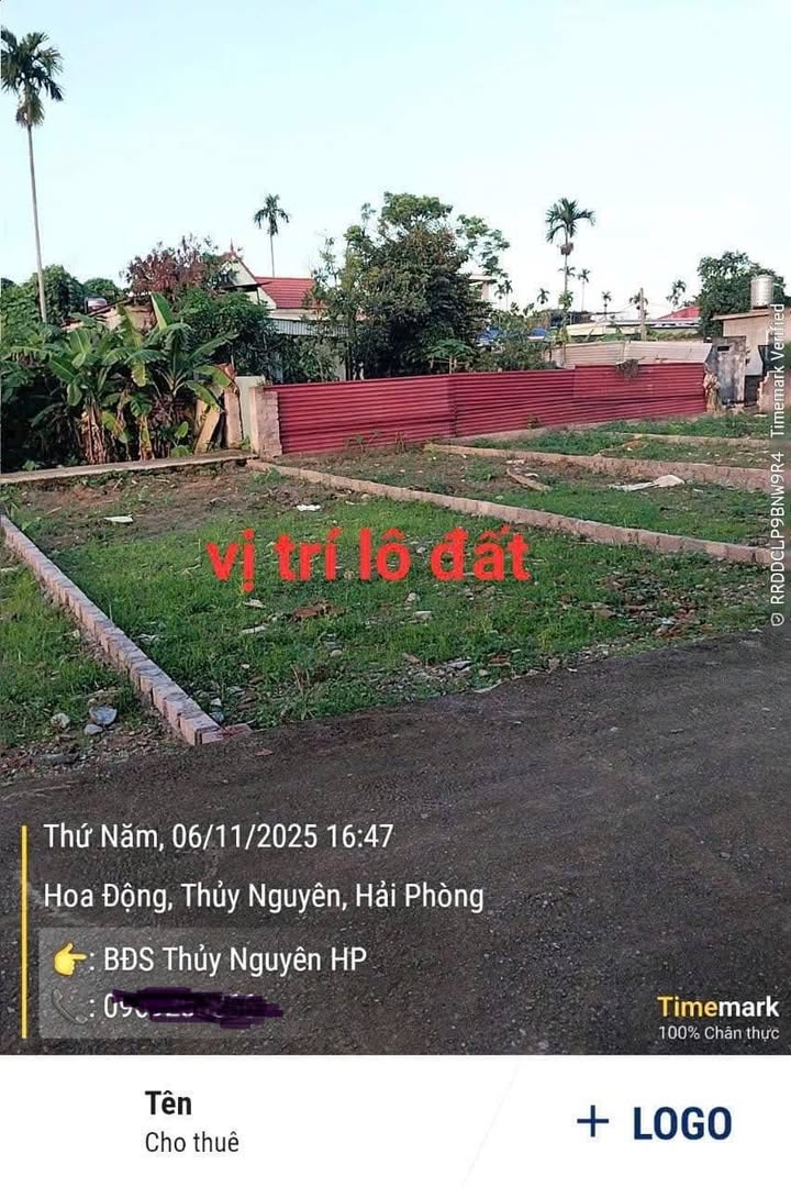 Đất nền thổ cư phường Thủy Nguyên 64m² giá 1.3 tỷ - Đầu tư sinh lời ngay!