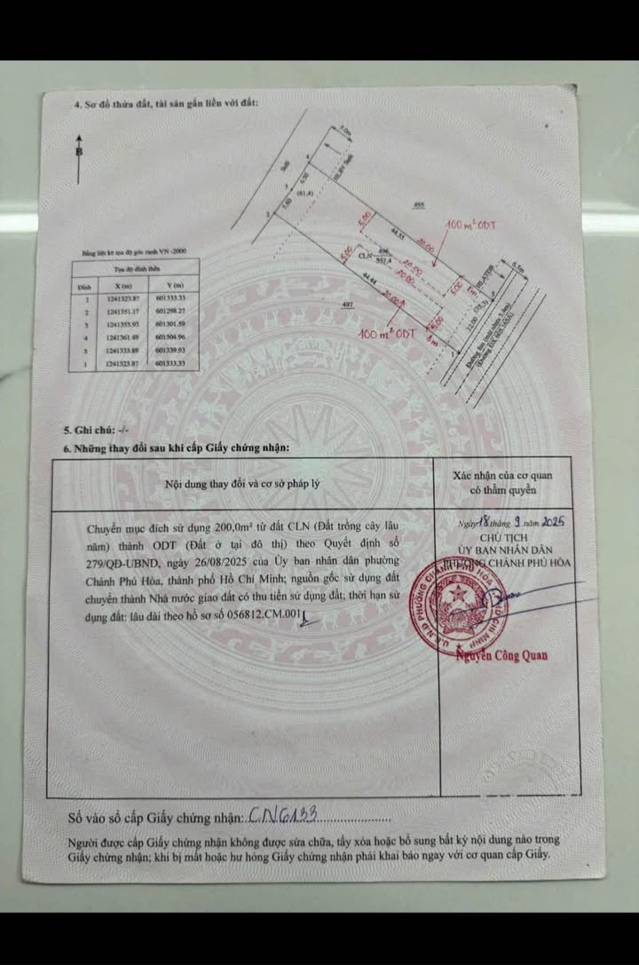 Đất thổ cư Chánh Phú Hòa 528m² giá 2 tỷ - Đầu tư sinh lời ngay!