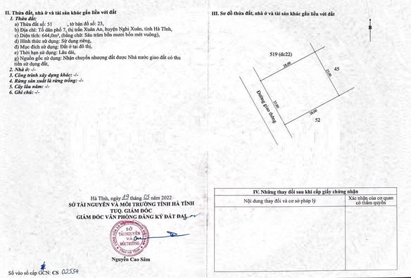 Đất nền Khu đô thị Xuân An Green Park 644m² giá 6.486 tỷ - Vị trí vàng gần biển!