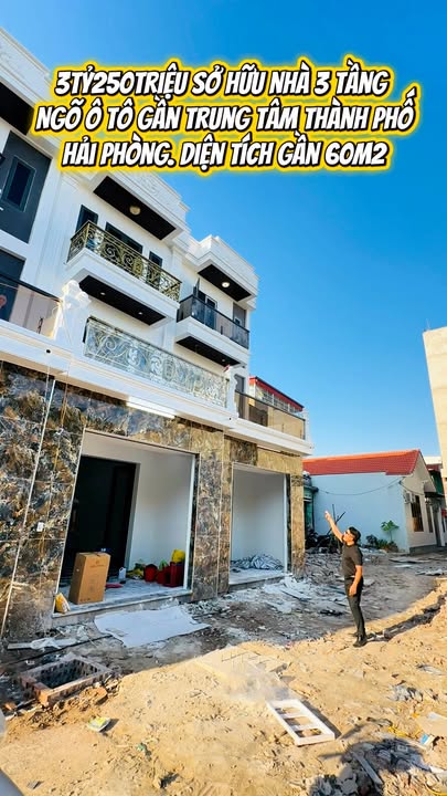 Nhà 3 tầng An Đồng, An Dương, Hải Phòng 60m² giá 3.25 tỷ - Ô tô vào tận nơi!