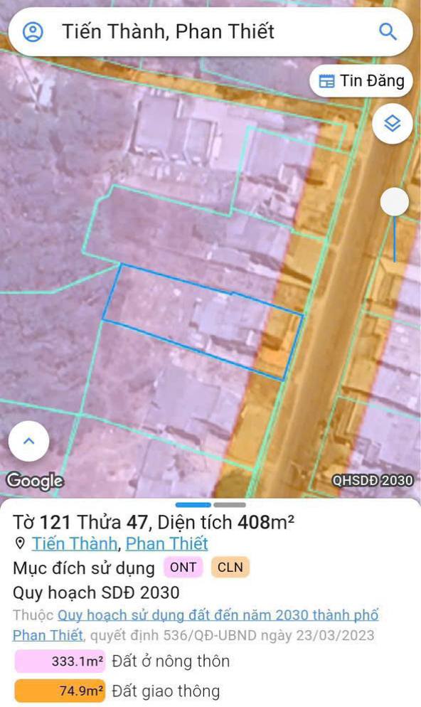 Nhà cấp 4 mặt tiền Lạc Long Quân 386m² giá 4.85 tỷ - View biển Tiến Thành tuyệt đẹp!