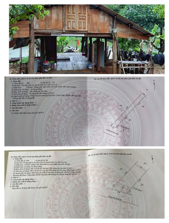 Đất nền siêu phẩm view hồ tại đường Trần Hưng Đạo, Đức Cơ - Diện tích 100m², phong thủy tốt!