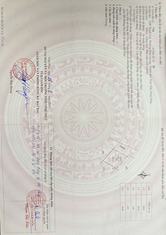 Đất nền Khai Quang Vĩnh Yên 100m² giá 2 tỷ - Mặt tiền rộng thoáng