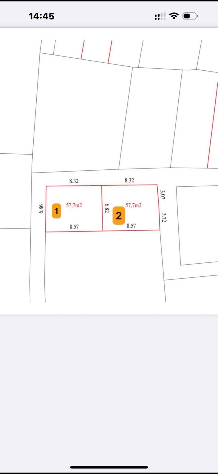 Đất nền Tương Giang, Từ Sơn 57.7m² giá 2 tỷ - Lô góc hai mặt tiền!