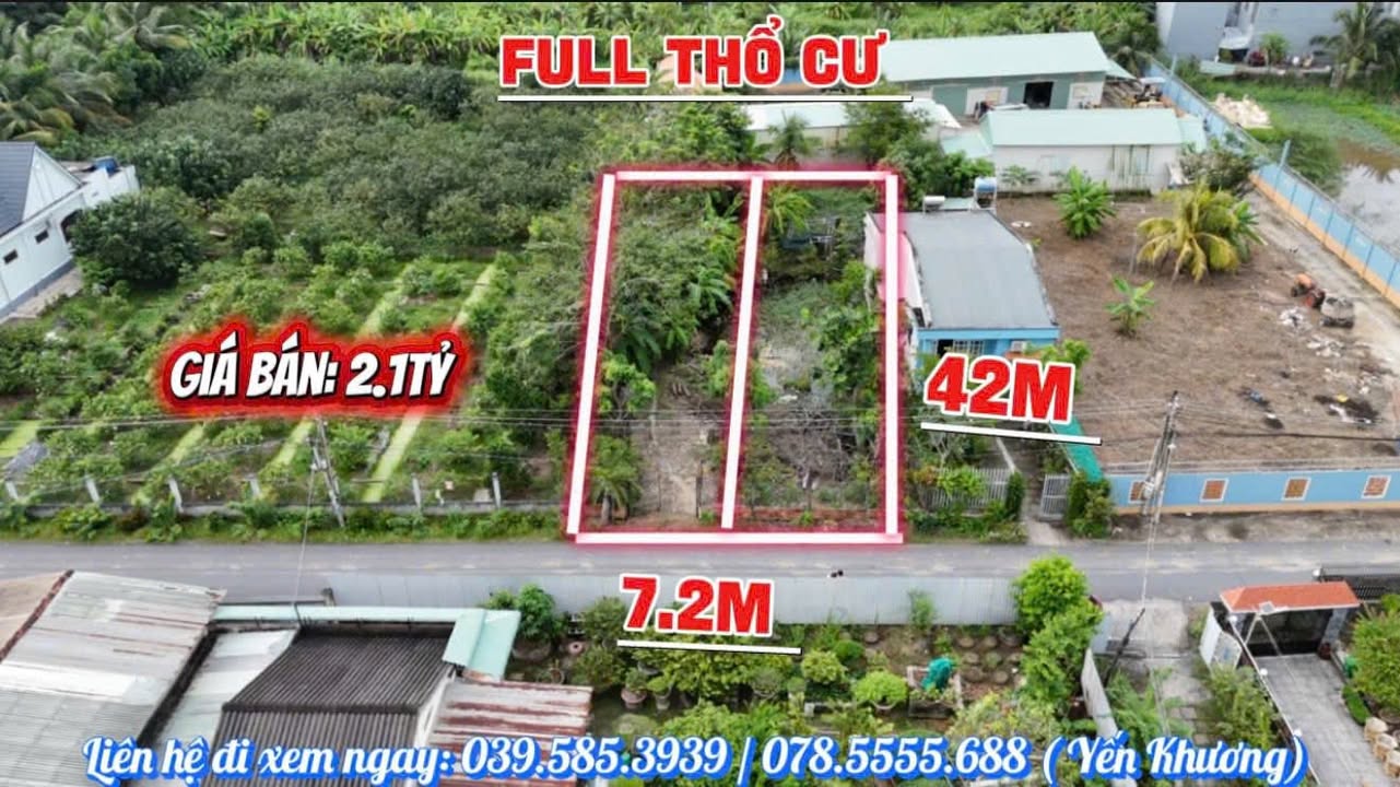 Đất nền đẹp tại Mai Bá Hương, TP Tân An 774m² giá 2.1 tỷ - Vị trí vàng trung tâm!