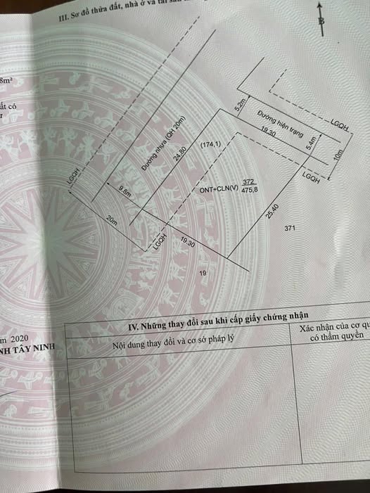 Đất thổ cư Hòa Thành Tây Ninh 478m² - Giá tốt, pháp lý rõ ràng!