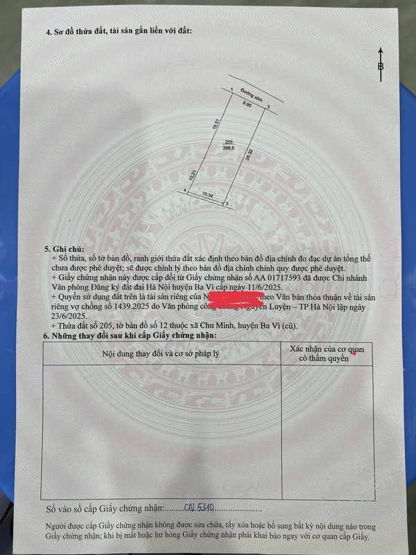 Đất nền Quảng Oai, Ba Vì 288m² giá thỏa thuận - Tiềm năng sinh lời cao!