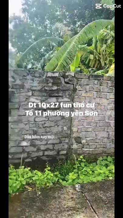 Đất thổ cư chính chủ tại phường Yên Sơn, Tam Điệp - Diện tích 270m², giá thỏa thuận!