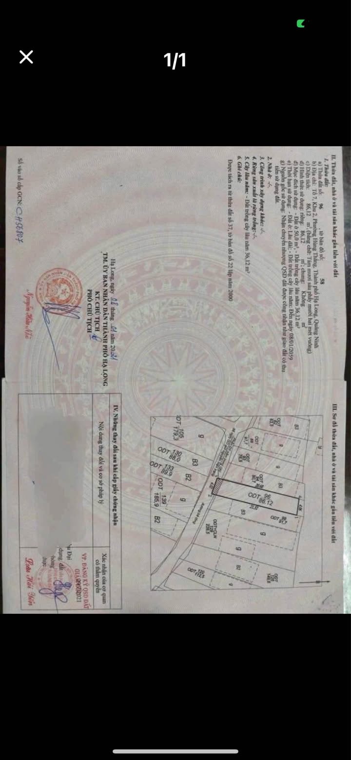 Đất nền Hùng Thắng, Hạ Long 86m² giá 2 tỷ - Vị trí trung tâm nhiều tiện ích!