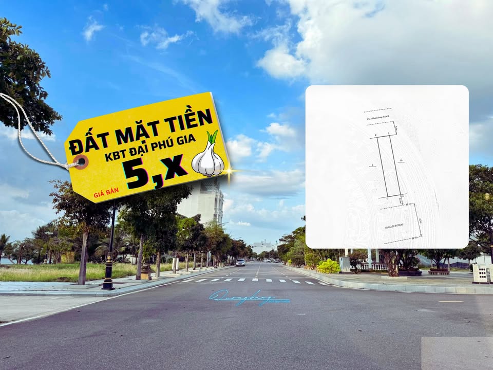 Đất nền Khu Đại Phú Gia, Quy Nhơn 95.7m² giá 5 tỷ - Sổ đỏ chính chủ