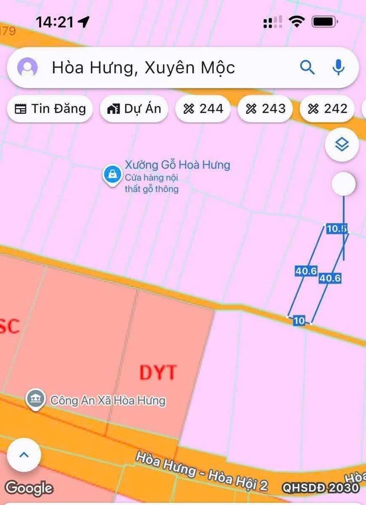 Đất nền 4000m² tại xã Hòa Hưng, Xuyên Mộc - Vị trí đắc địa ngay trung tâm!