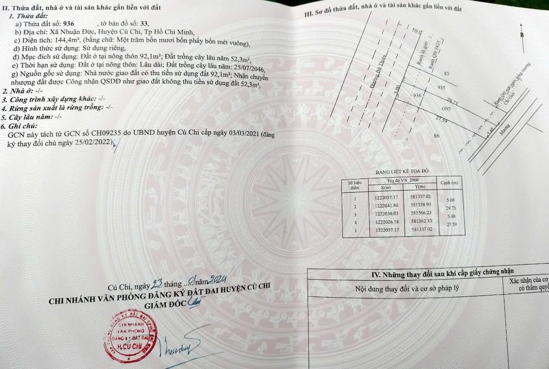 Đất mặt tiền đường Bà Thiên, xã Nhuận Đức, 150m² - Vị trí kinh doanh lý tưởng!