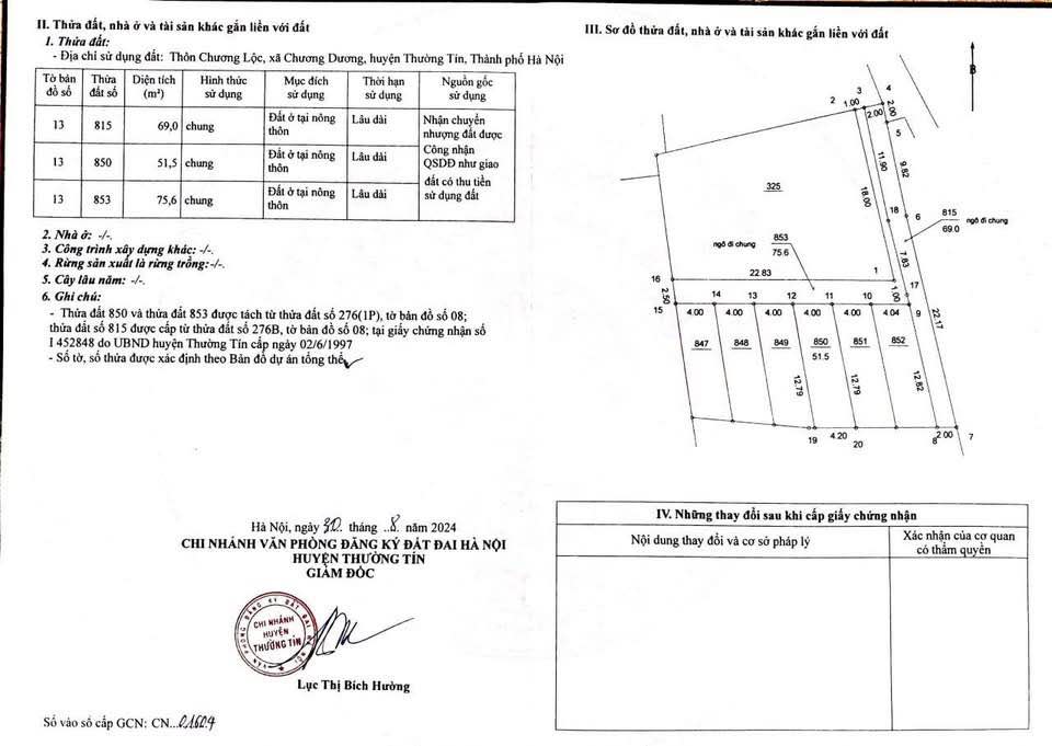 Đất nền Chương Lộc, Chương Dương 51.5m² giá 1.6 tỷ - Cơ hội đầu tư vàng!