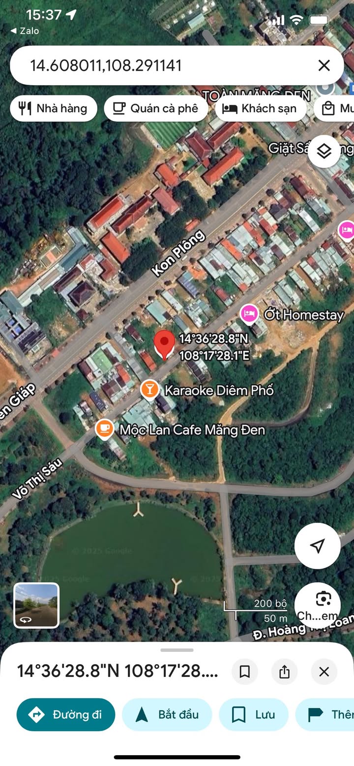 Đất nền Võ Thị Sáu, Măng Đen 157.5m² giá 4.6 tỷ - Cơ hội đầu tư hấp dẫn!