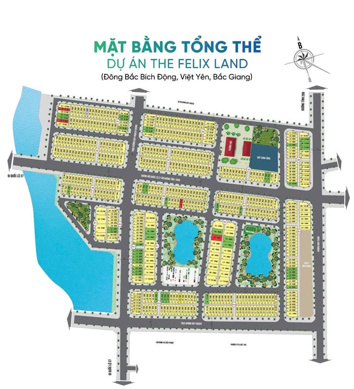 Bán lô đất LK6 KĐT Đông Bắc, Bích Động, Việt Yên 90m² giá 3 tỷ - Pháp lý rõ ràng!