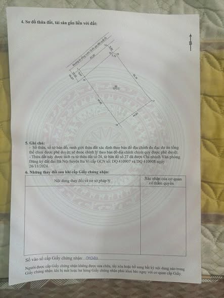 Đất thổ cư xã Vân Hòa, Ba Vì 3312m² giá chỉ 7 triệu/m² - Đầu tư sinh lời ngay!