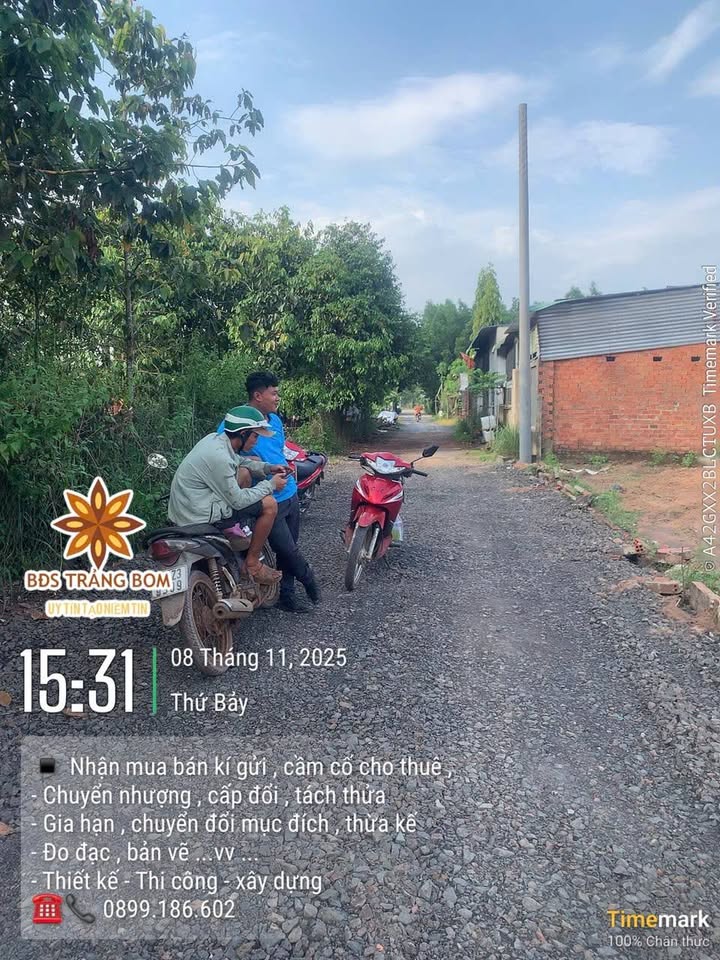 Đất mặt tiền đường 72 Trảng Bom 105m² giá 800 triệu - Vị trí vàng gần trung tâm!