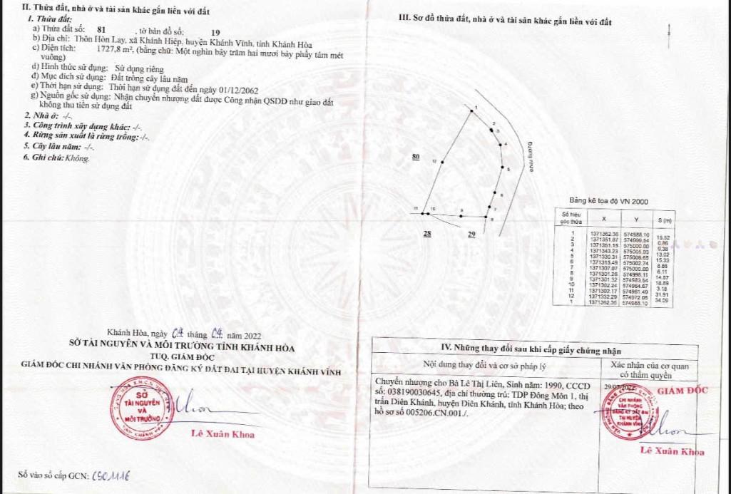 Đất thổ cư Khánh Hiệp 3.400m² - Đầu tư sinh lời ngay hôm nay!