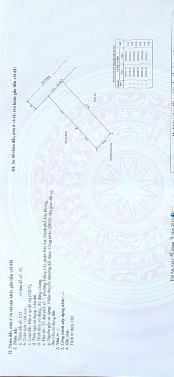 Đất nền Tràng Cát Hải An 168.8m² giá 4.22 tỷ - Hướng Đông Bắc, ô tô vào tận nơi!