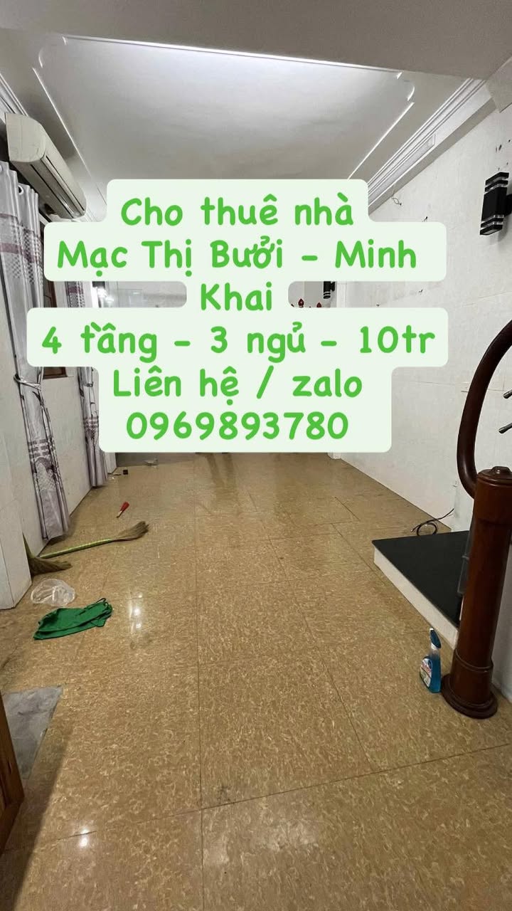 Nhà cho thuê đường Mạc Thị Bưởi, quận Hai Bà Trưng - Gần Times City, giá thỏa thuận!