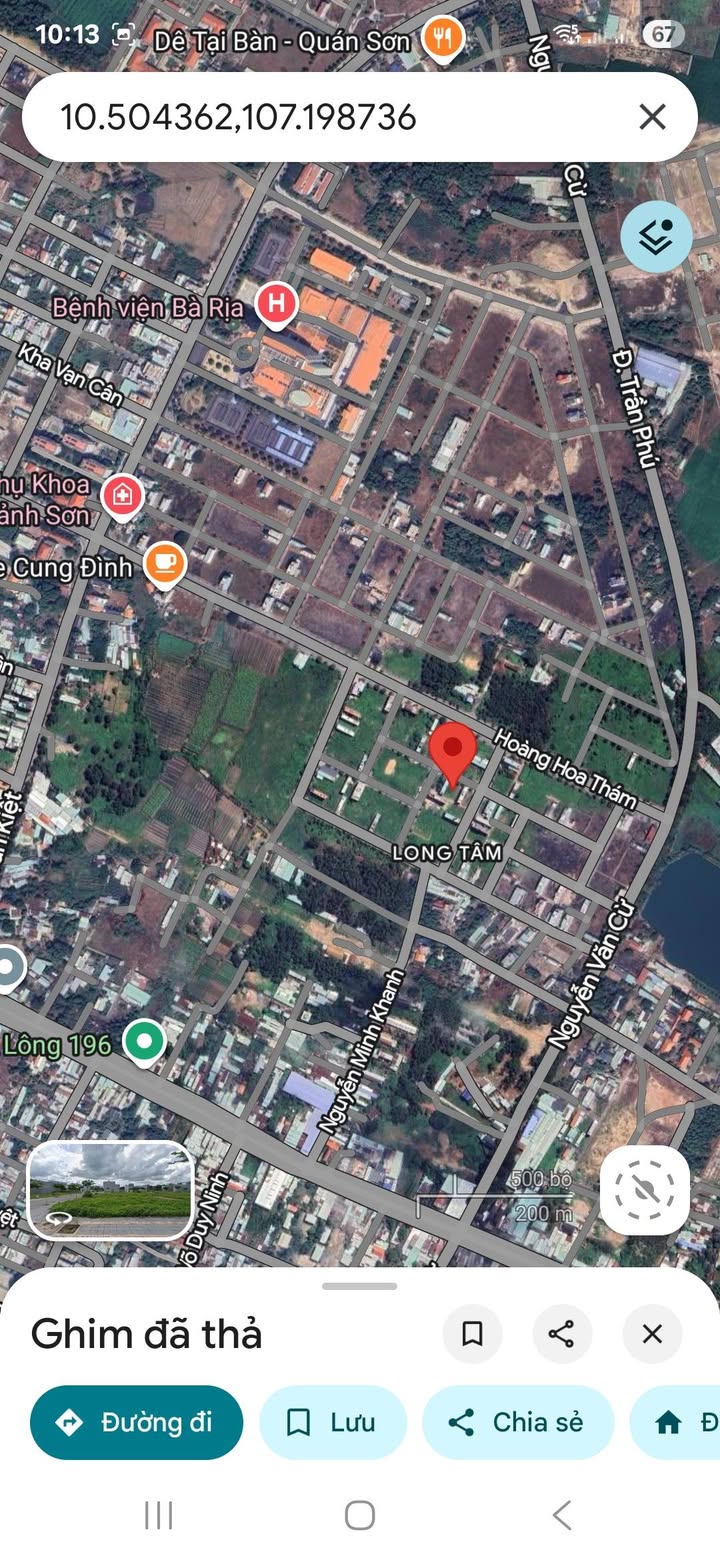 Đất mặt tiền Lê Long Vân, Bà Rịa - 108m² giá 2.6 tỷ - Đầu tư sinh lời!