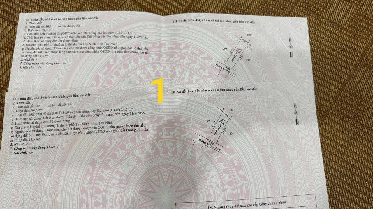 Đất nền trung tâm TP Tây Ninh 85m² giá 850 triệu - Cơ hội đầu tư lý tưởng!