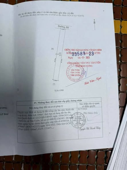 Đất thổ cư Vĩnh Tân, Tân Uyên 250m² giá 1.55 tỷ - Đầu tư sinh lời ngay!