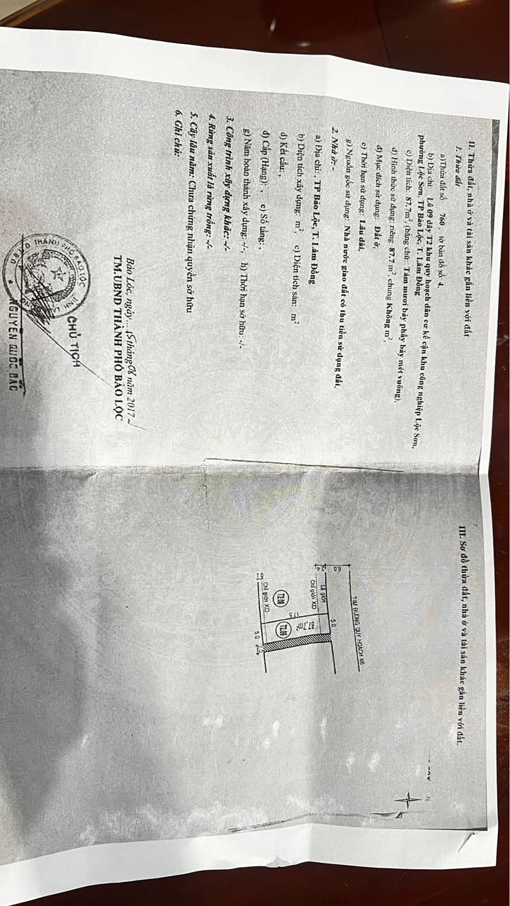 Đất nền khu Capital Bảo Lộc 85m² giá 1.45 tỷ - Sổ hồng chính chủ!